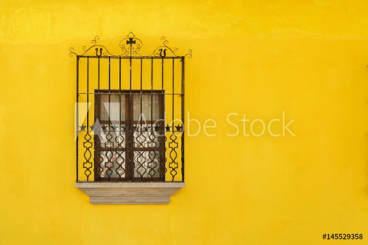 Picture of Architectural detail at the colonial house in Antigua Guatemala
